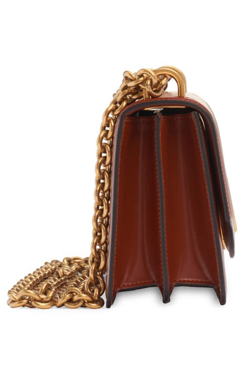 Valentino Small Vain Shoulder Bag In Wuc Dark Brandy