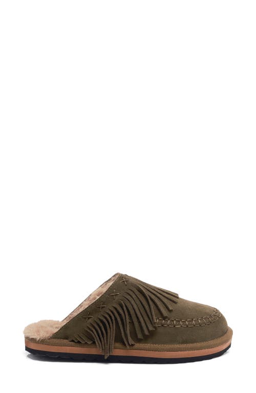 Free People Fallon Fringe Faux Fur Mule Slipper