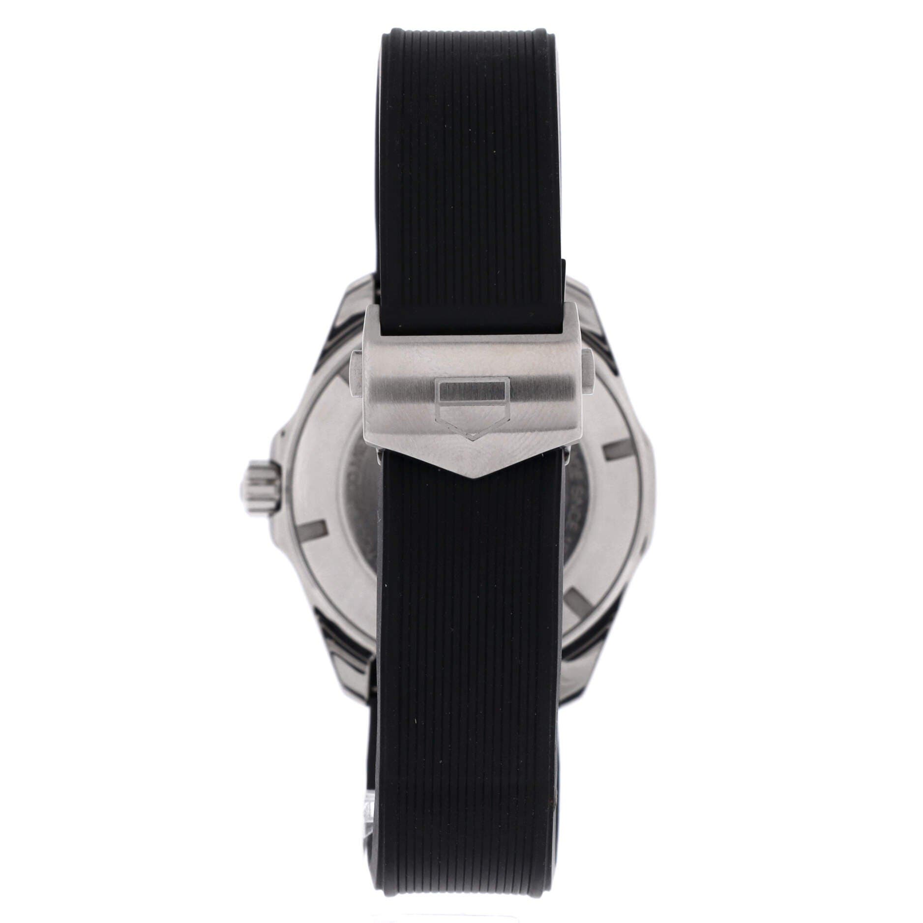 Aquaracer 300M Calibre 5 Automatic Watch Stainless Steel and Rubber 43, Alternate, color, Black