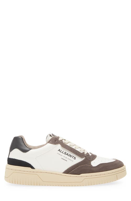 Shop Allsaints Regan Low Top Sneaker In White/grey/black
