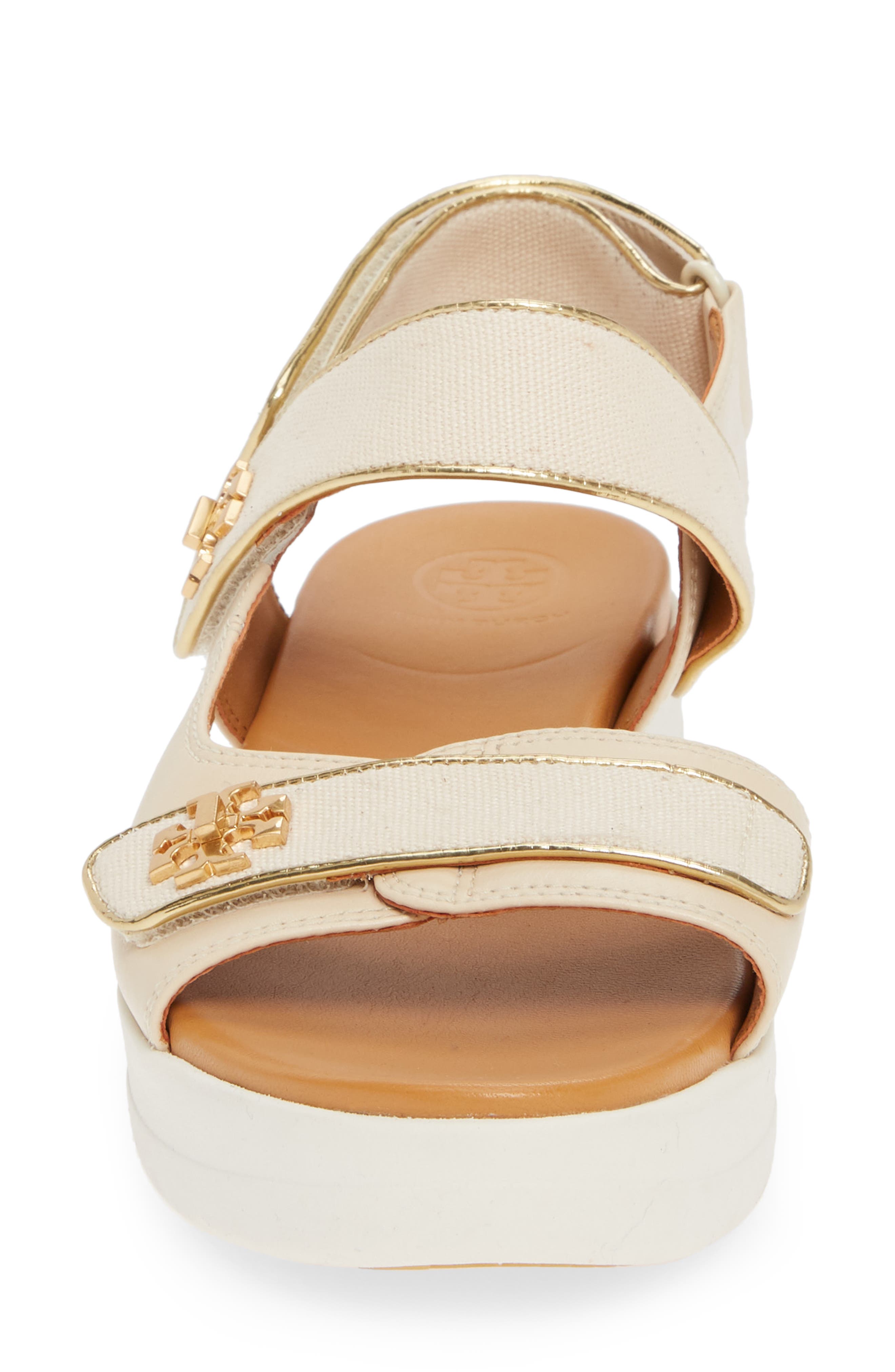 Tory Burch Kira Logo Slingback Sandal, Alternate, color, 