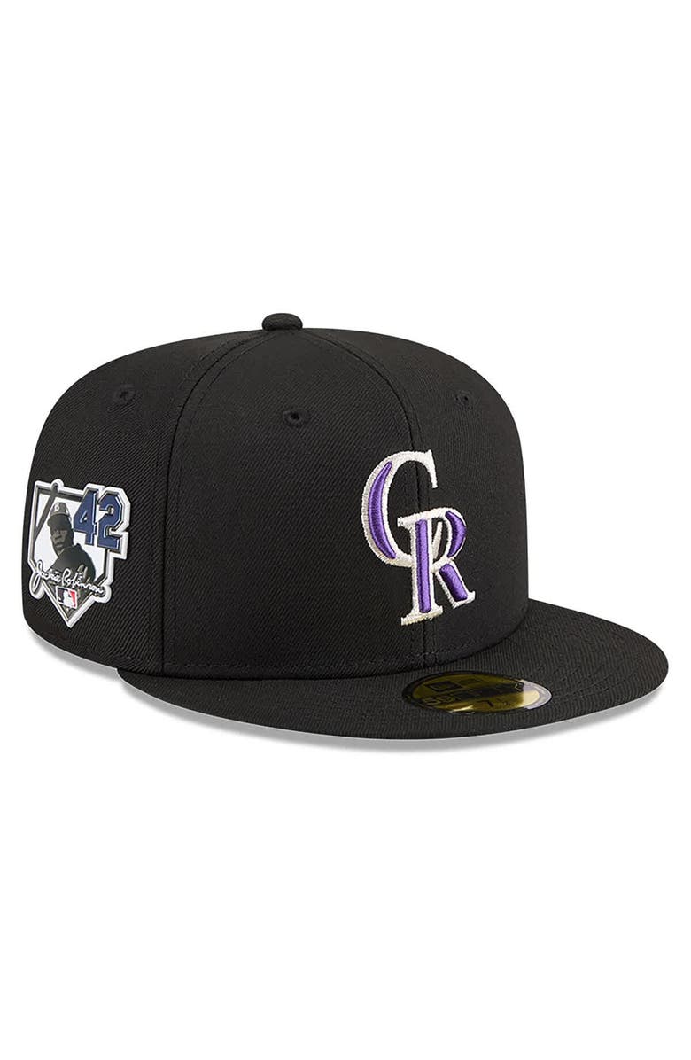 New Era Men's New Era Black Colorado Rockies 2026 Jackie Robinson Day 59FIFTY Fitted Hat, Main, color, Black