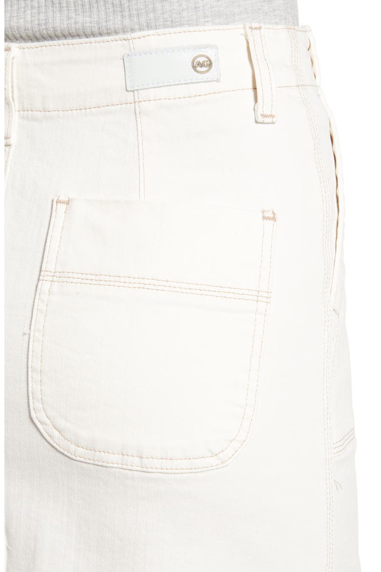 The Lana Denim Midi Skirt, Alternate, color, MODERNE WHITE