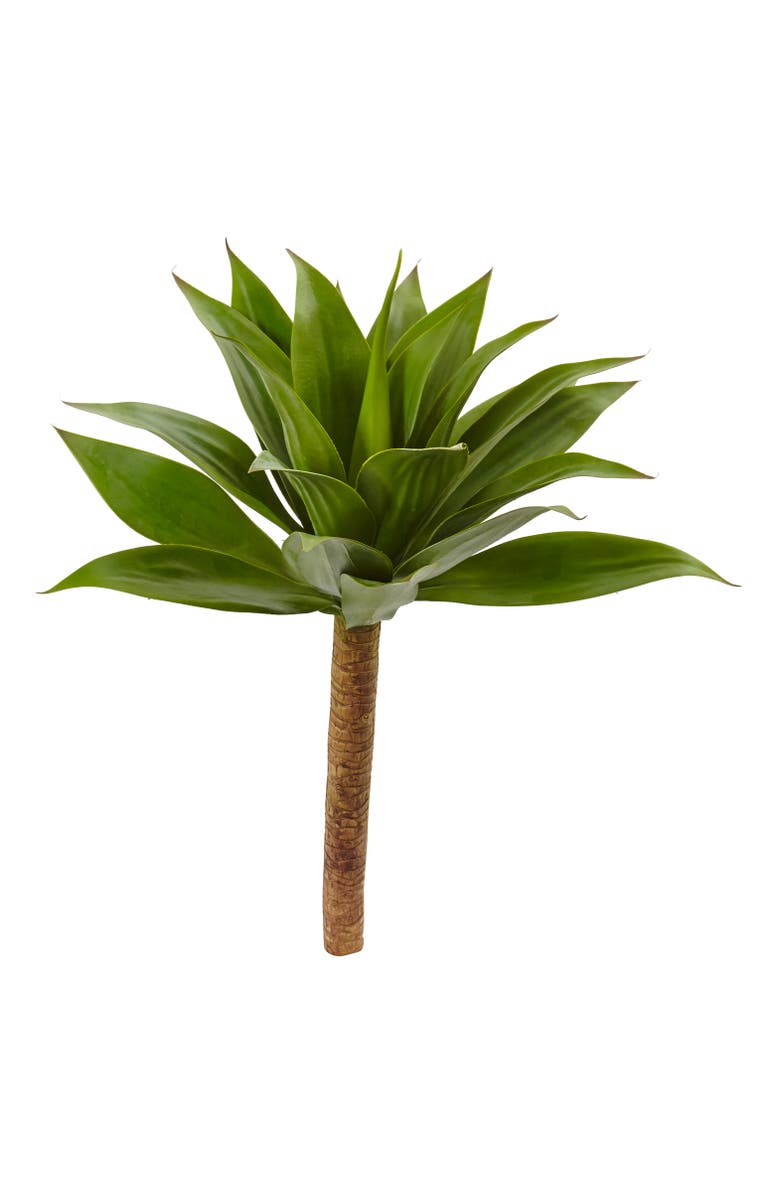 NEARLY NATURAL 32-in Agave Plant with Stem, Main, color, Green