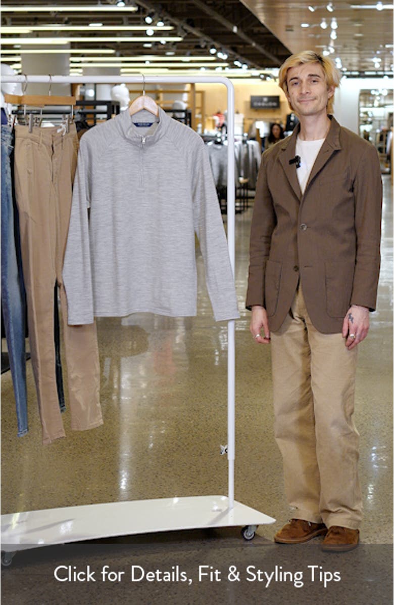 Crown Crafted Excursionist Flex Quarter Zip Merino Wool Blend Pullover, sales video thumbnail