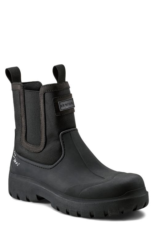 Hunter Lorde Waterproof Chelsea Boot in Black 
