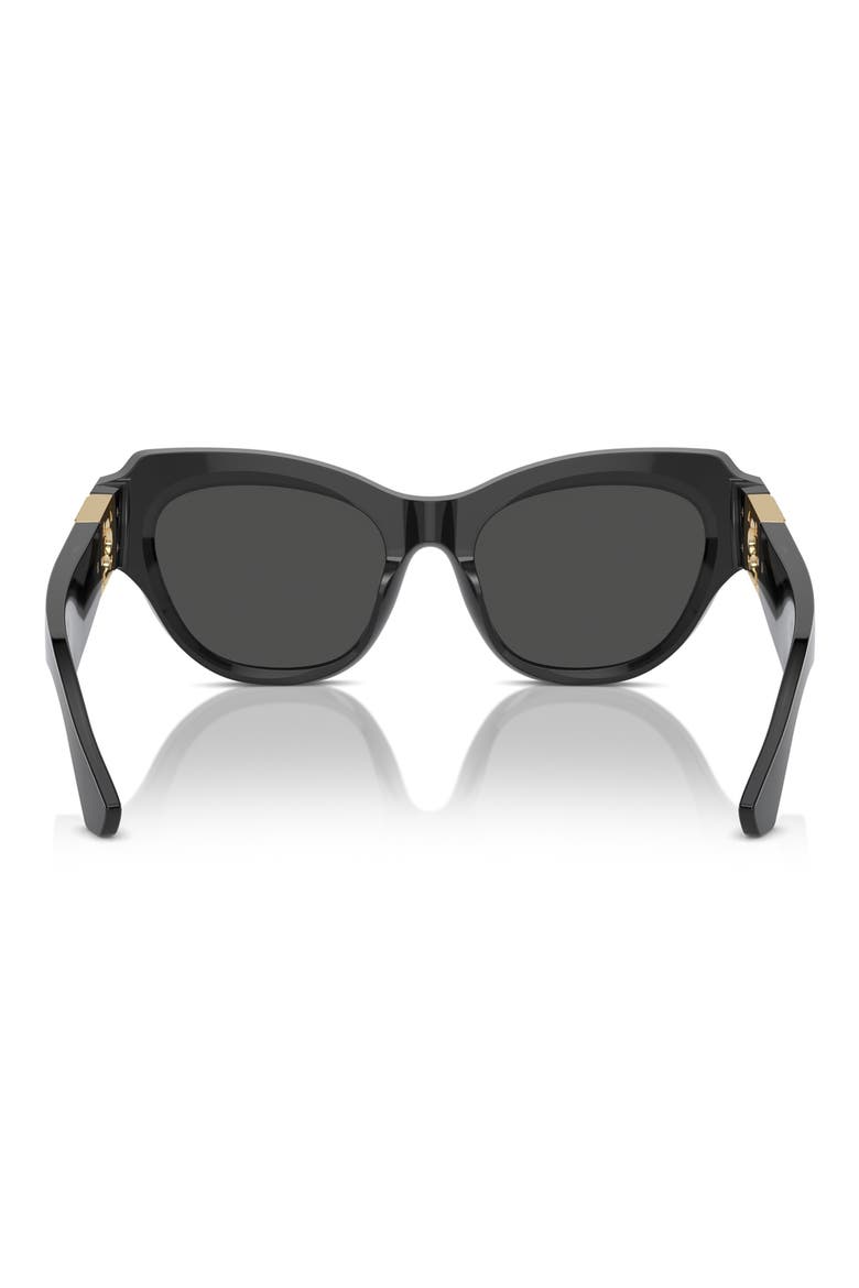 52mm Irregular Sunglasses, Alternate, color, DARK GREY