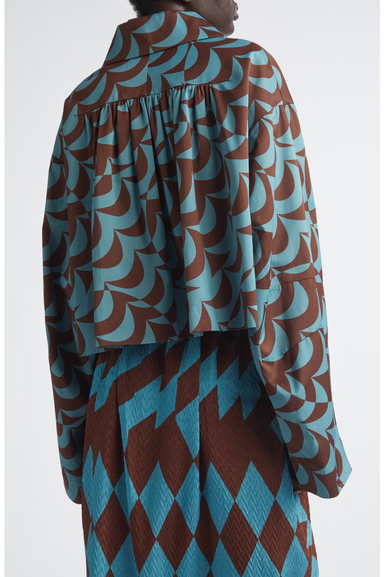 Moon Print Bell Sleeve Jacket, Alternate, color, RAF