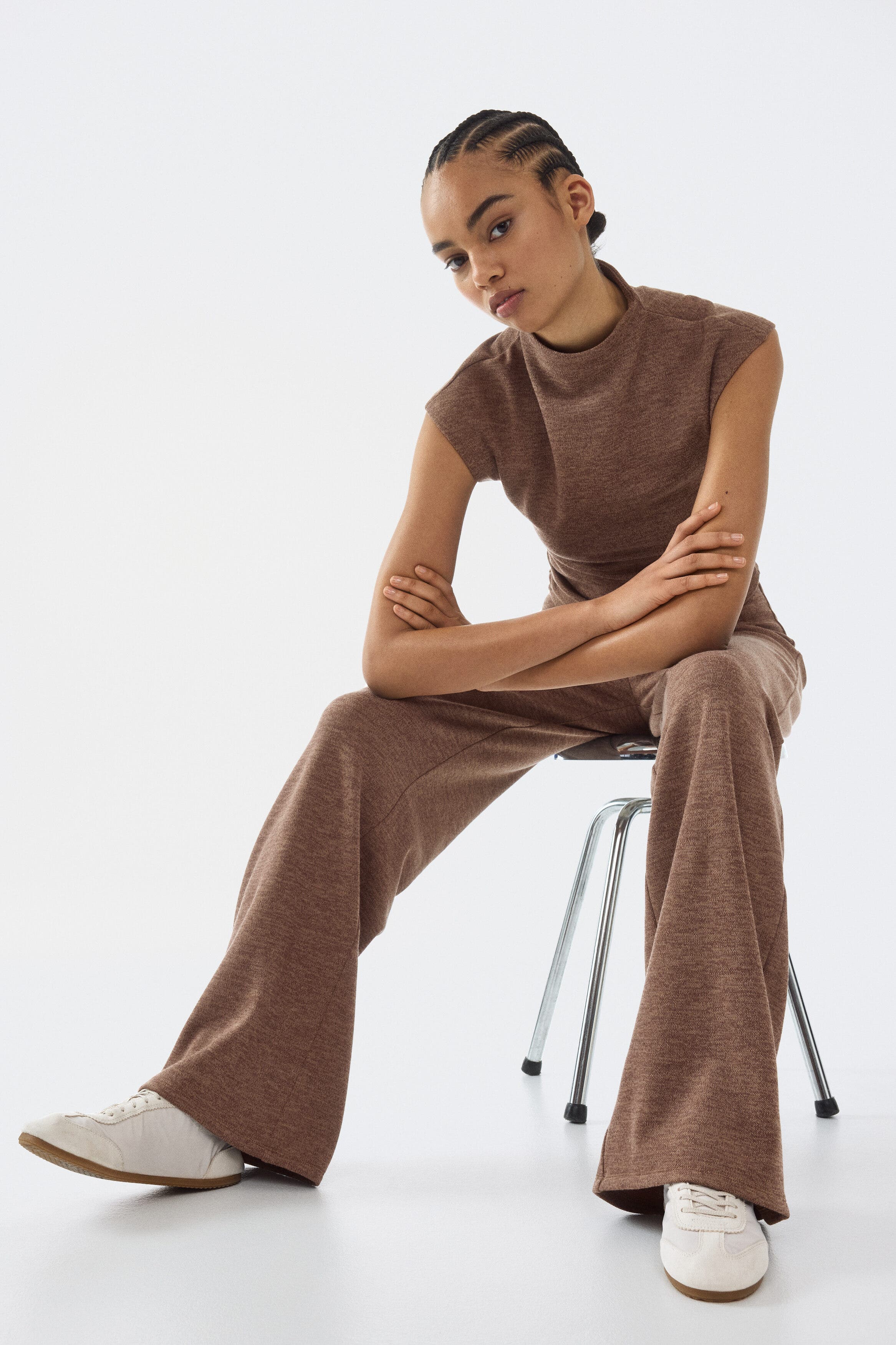 Straight-leg jersey pants - image 2