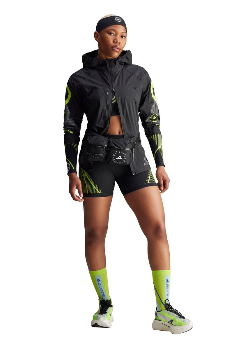 adidas by Stella McCartney Truepace Water Repellent Running Jacket, Alternate, color, Black