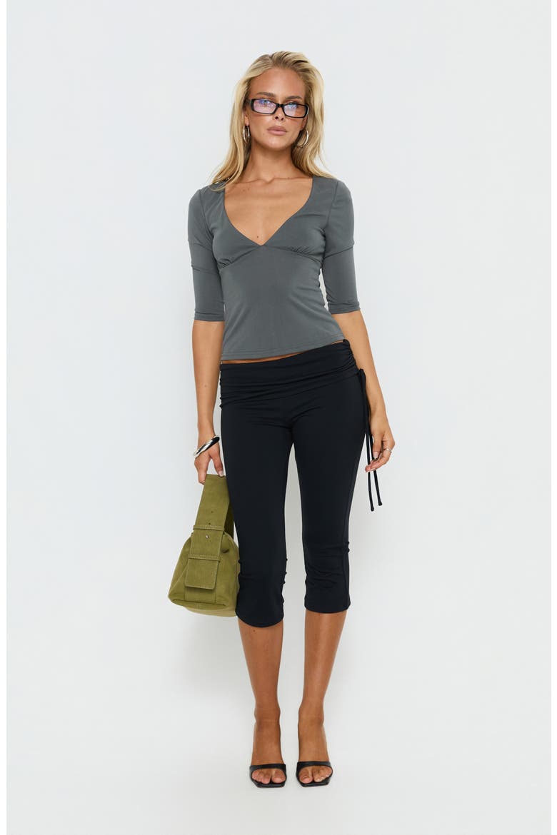 Back to Friends V-Neck Top, Alternate, color, GREY