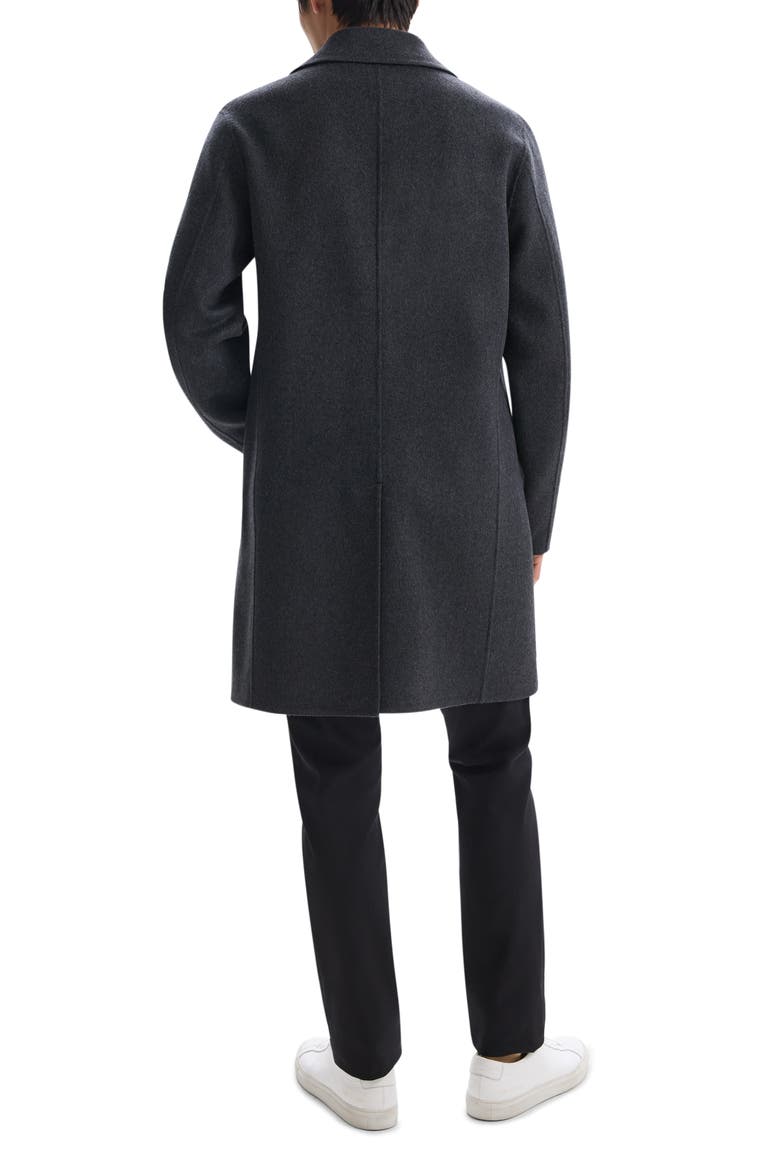 Double Breasted Wool & Cashmere Coat, Alternate, color, DARK CHARCOAL