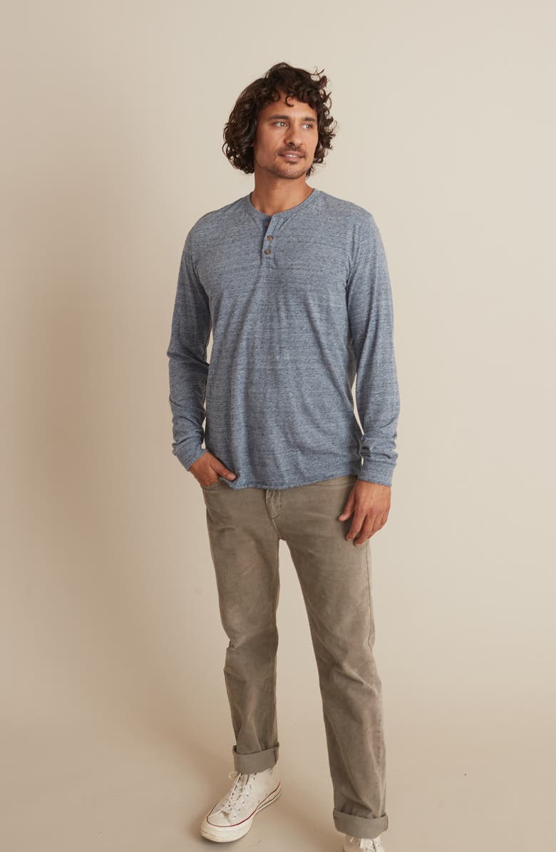 Marine Layer Cotton Blend Long Sleeve Henley, Alternate, color, 