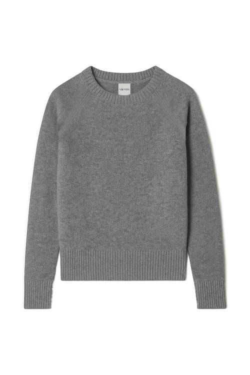 Vir Vita Finn Cashmere Sweater In Gray