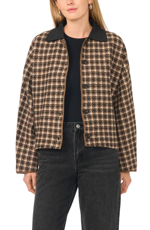1.state Button Front Sweater Jacket In Medium Heather Grey