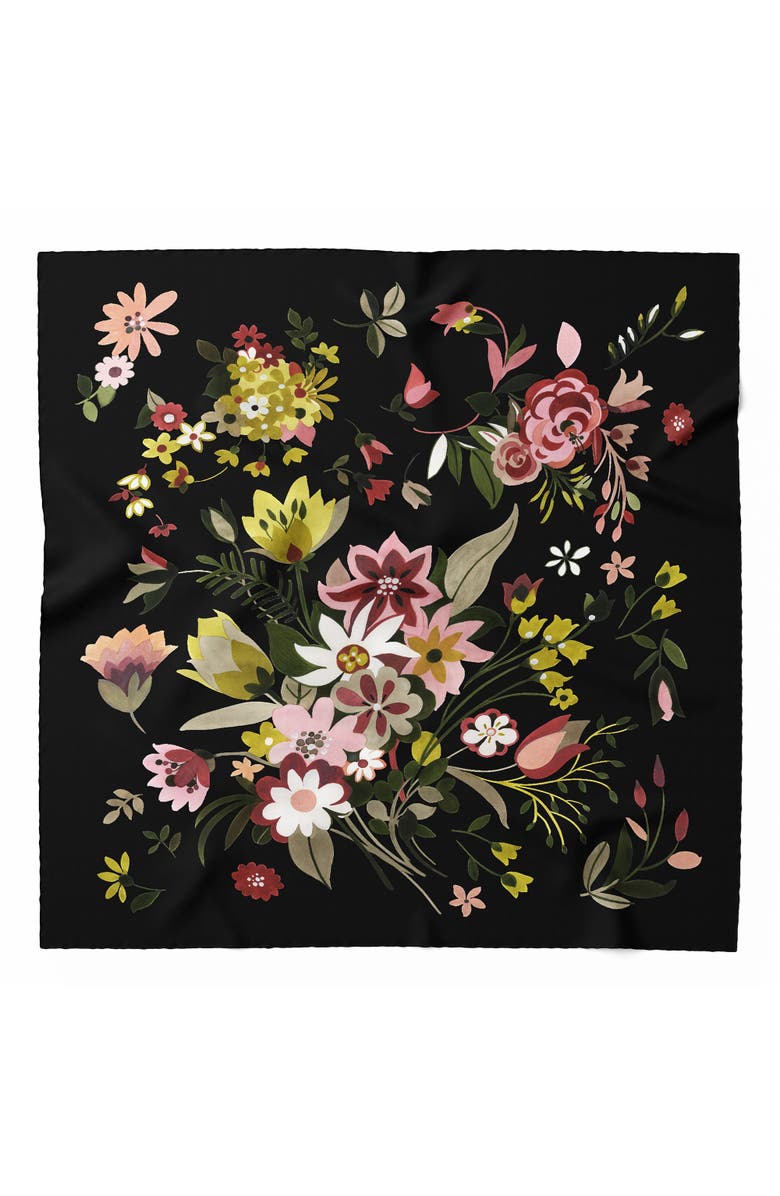 Elizabetta Rita - Wool Scarf, Main, color, Black