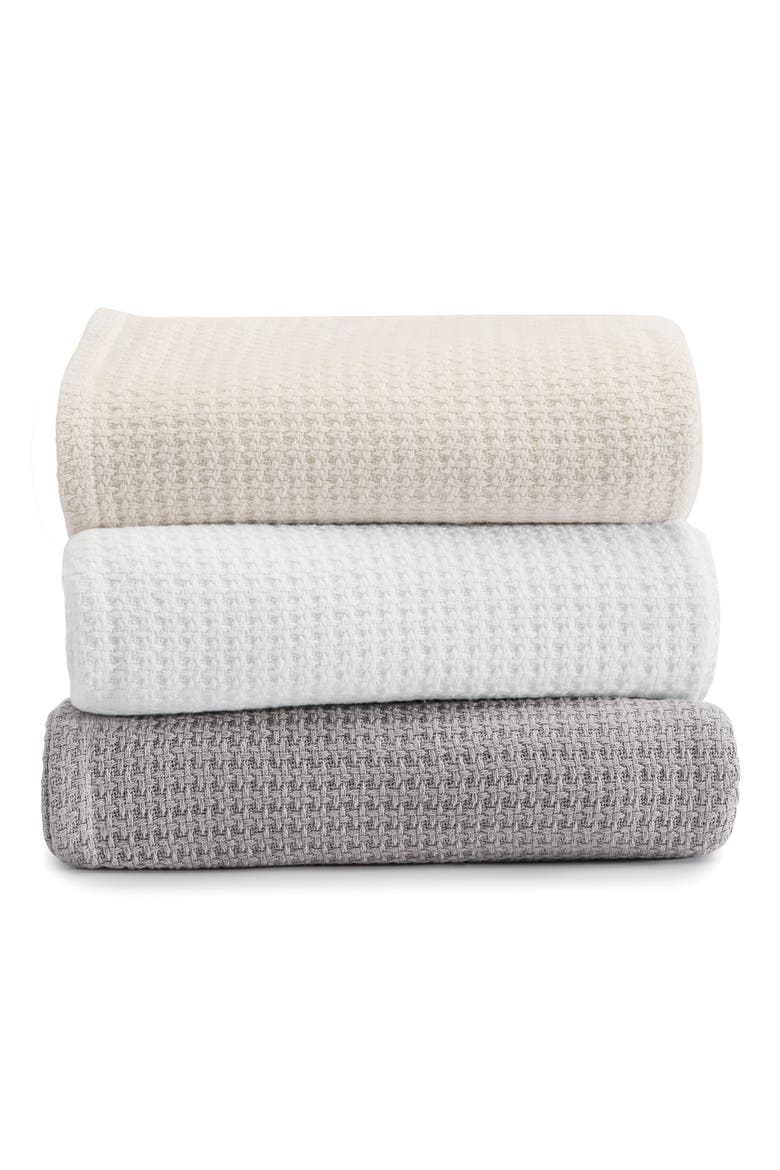 Bahama Coast Cotton Blanket, Main, color, WHITE