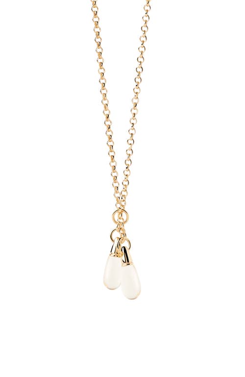 Pdpaola Rock Crystal Tango Chain Necklace In Clear Quartz
