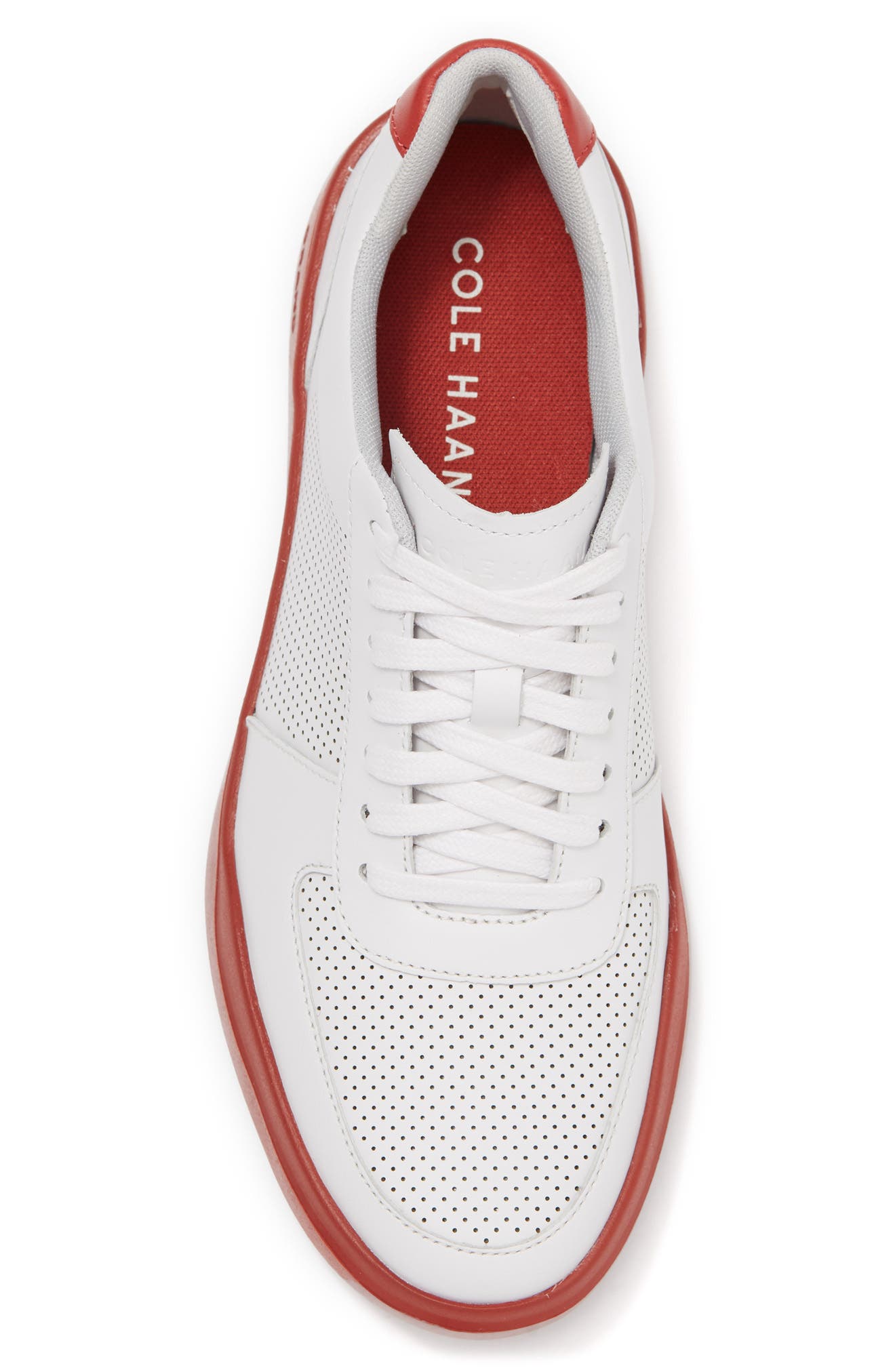 Grand Crosscourt Modern Perforated Sneaker - Wide Width Available, Alternate, color, OPTIC WHIT