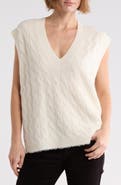 Re/Done Cable V-Neck Cashmere Sweater Vest