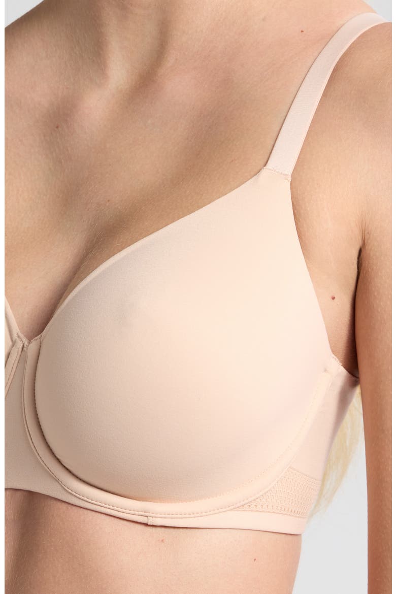 Easy Bliss Seamless Unlined Underwire Minimizer Bra, Alternate, color, BLUSH