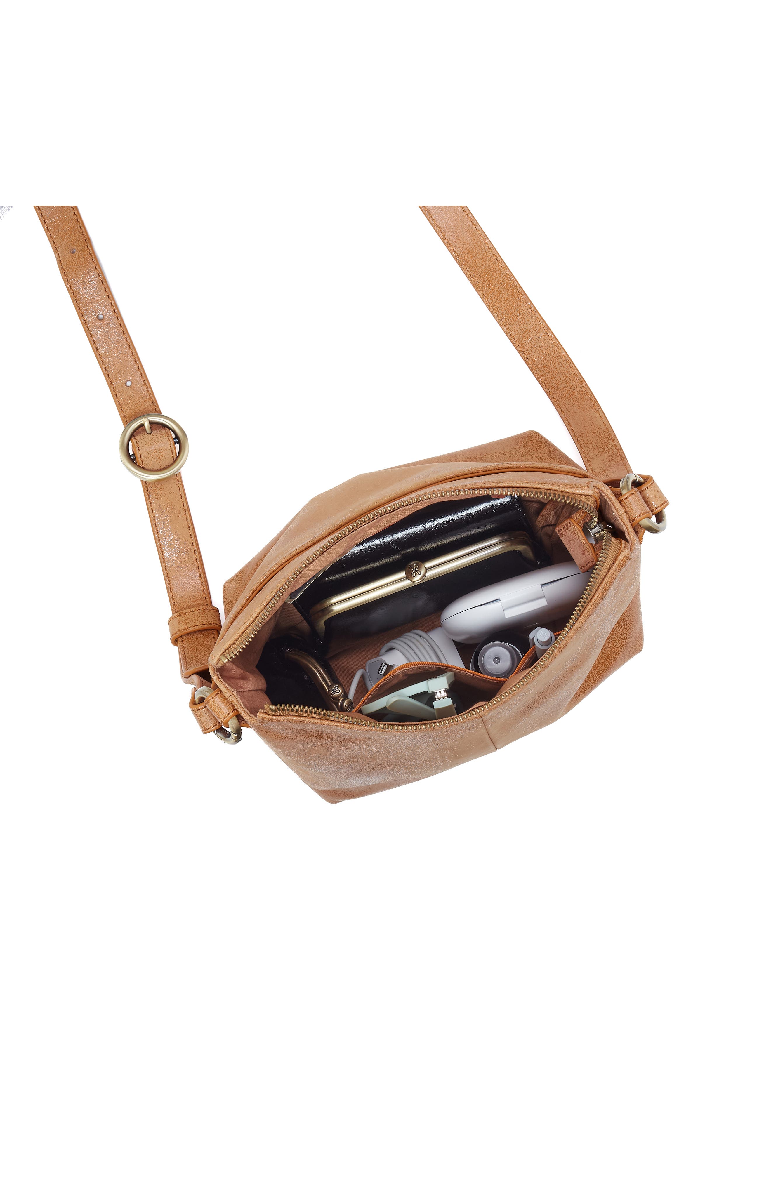 HOBO Expedition Leather Crossbody Bag, Alternate, color, Whiskey