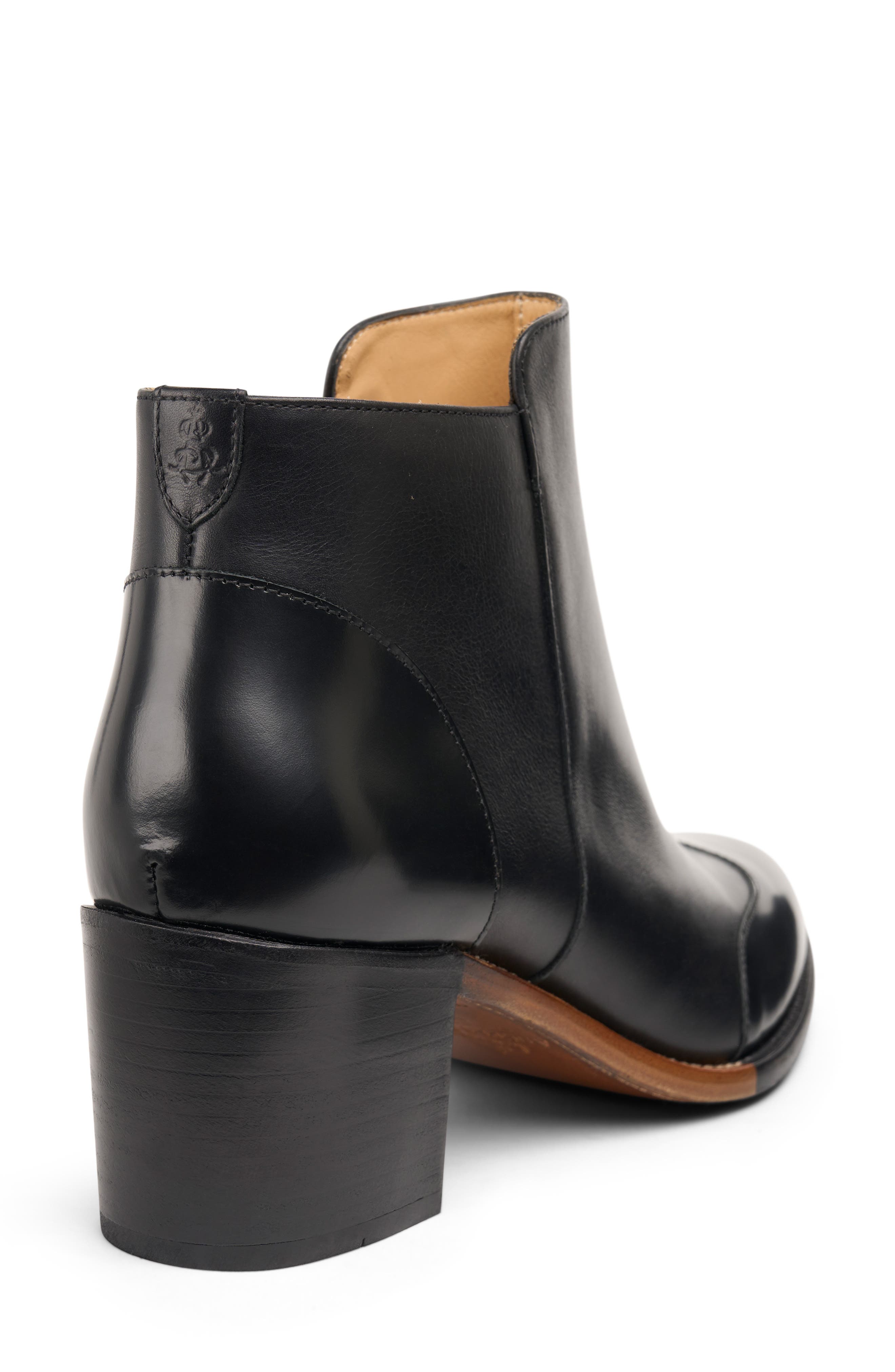 The Office of Angela Scott Miss Rosario Wingtip Bootie, Alternate, color, Black On Black