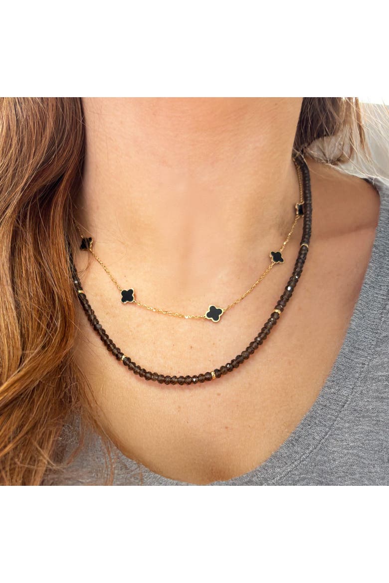 Smoky Quartz Bead Necklace, Alternate, color, Smoky Quartz