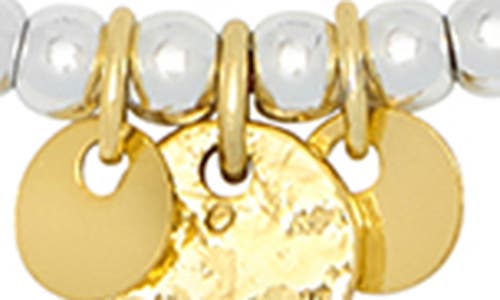 Estella Bartlett Coin Beaded Friendship Slider Bracelet In Multi