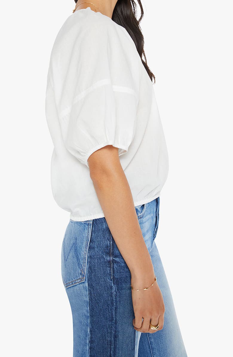 MOTHER The Party in the Back Cotton Shirt, Alternate, color, Lets Circle Back