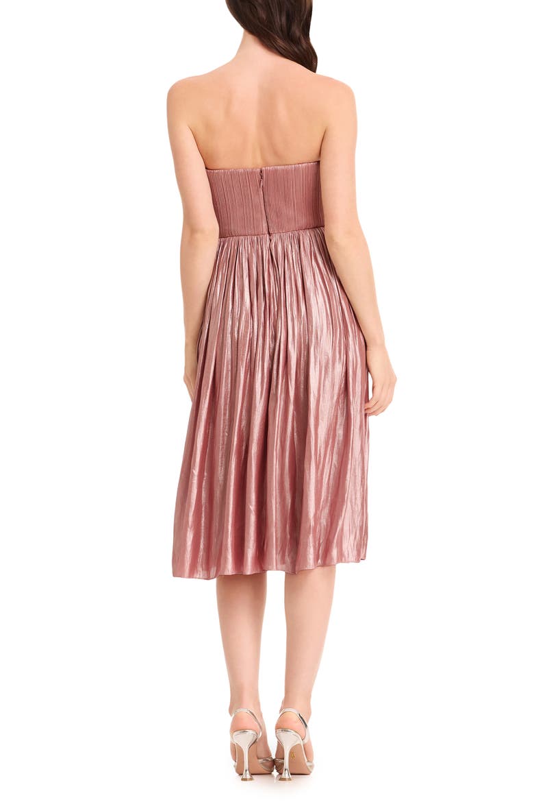 Tovah Strapless Fit & Flare Dress, Alternate, color, ROSE