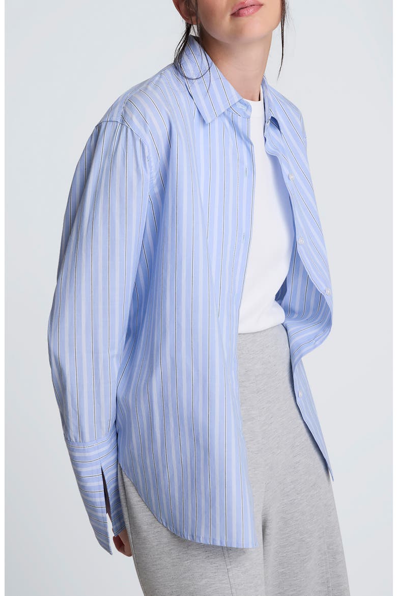 Flip Cufly Button-Up Shirt, Alternate, color, GLACIER BLUE MULTI