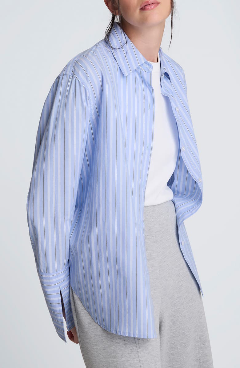 Kenneth Cole Flip Cufly Button-Up Shirt, Alternate, color, Glacier Blue Multi