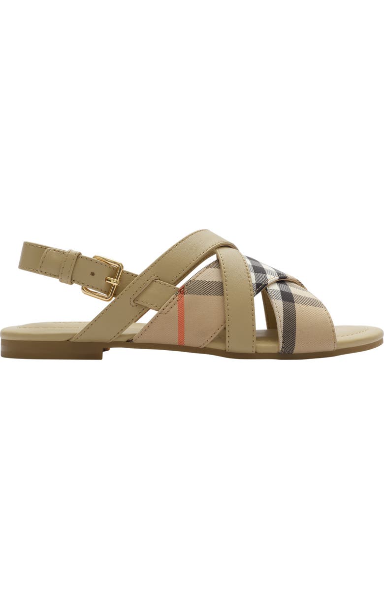 Burberry Check Sandals, Main, color,