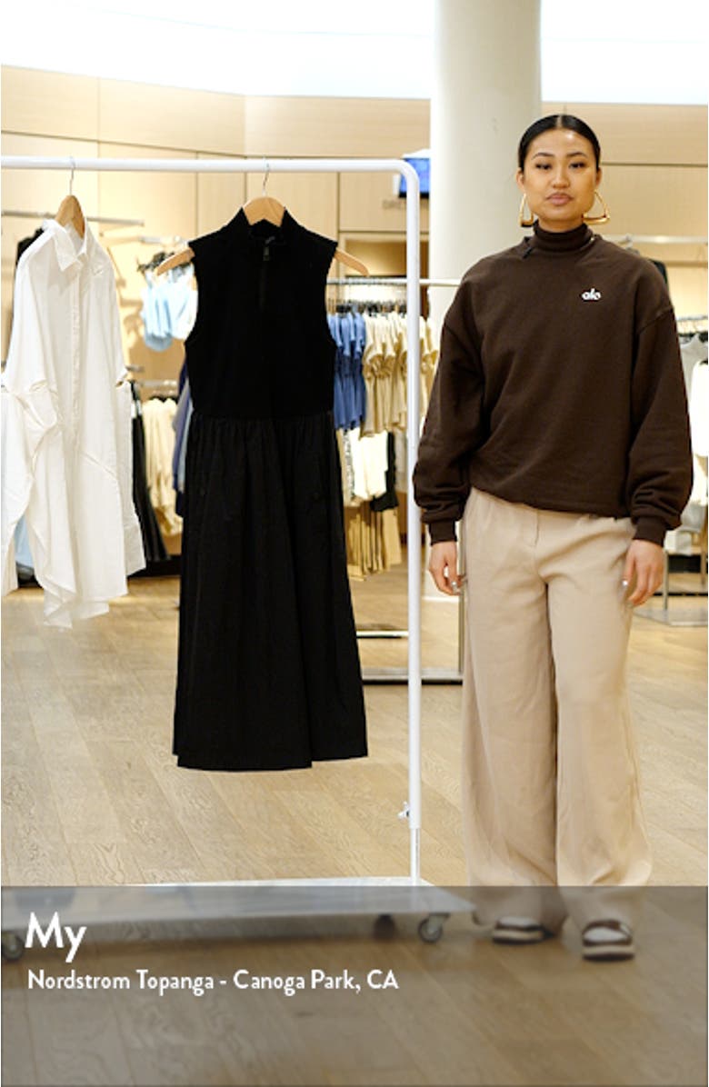 Berlin Sleeveless Half-Zip A-Line Dress, sales video thumbnail