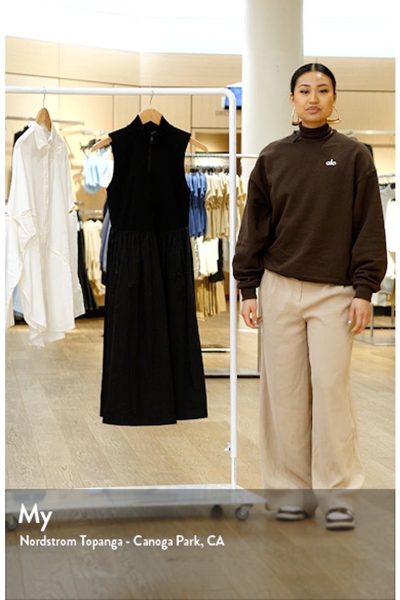 Berlin Sleeveless Half-Zip A-Line Dress video