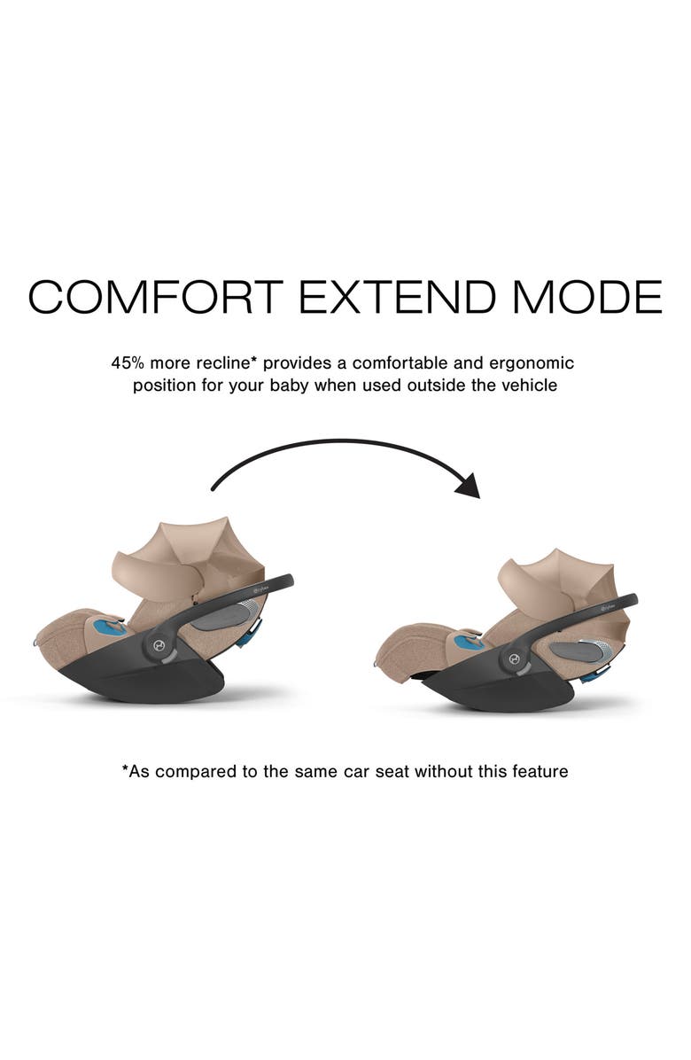 CYBEX Platinum Cloud T Comfort Extend SensorSafe<sup>™</sup> Car Seat & Base, Alternate, color, Cozy Beige