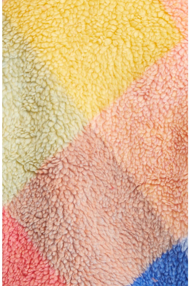Colorblock Teddy Coat, Alternate, color, HAPPY DAYS