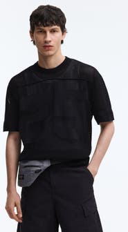 H&M Relaxed Fit Boxy Mesh T-shirt