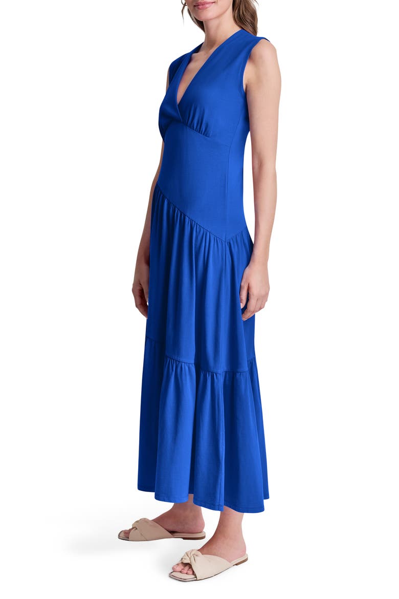 Stretch Cotton Maxi Dress, Alternate, color, ATLANTIC BLUE