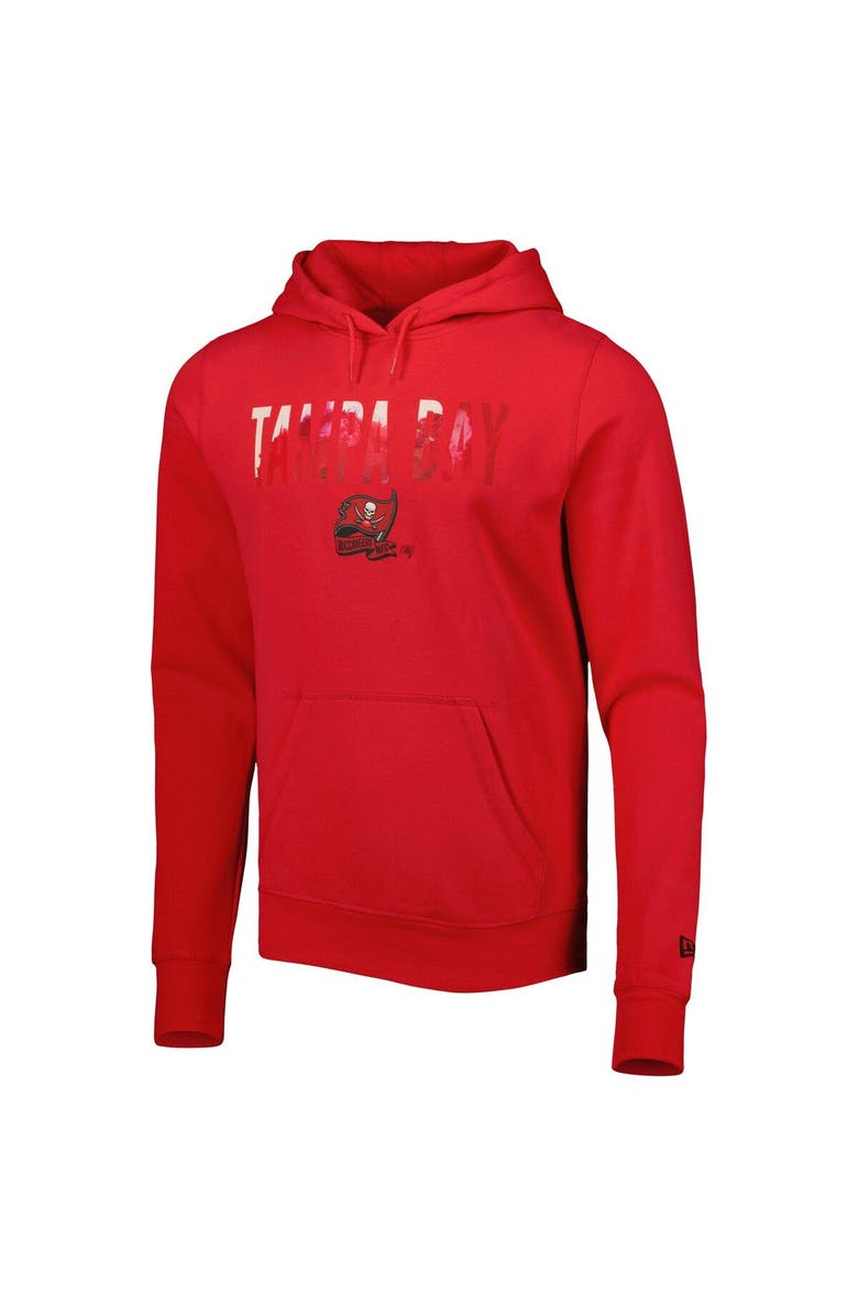 New Era Men's New Era Red Tampa Bay Buccaneers Ink Dye Pullover Hoodie, Alternate, color, Red