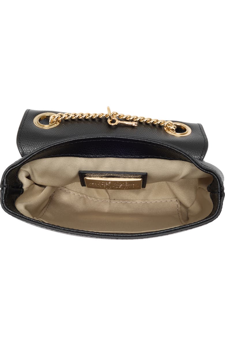 VALENTINO BY MARIO VALENTINO Lola Bonbonniere Leather Crossbody Bag, Alternate, color, Black