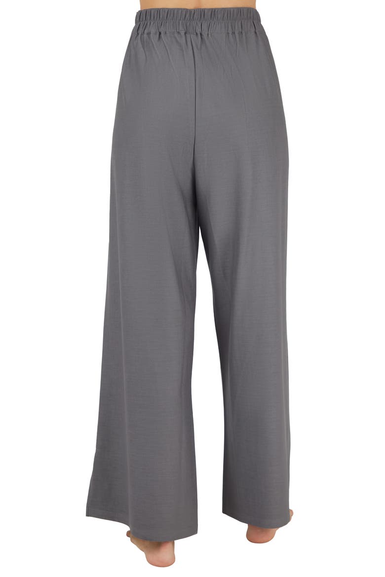 Fifth Ave Wide Leg Stretch Pants, Alternate, color, CHARCOAL