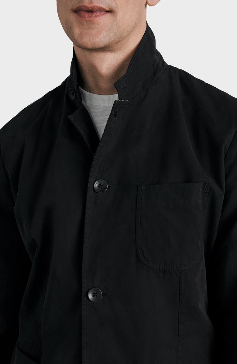 rag & bone Prospect Peached Cotton Jacket, Alternate, color, Black