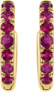 EFFY 925 Gold Plated Silver ,Ruby Earrings