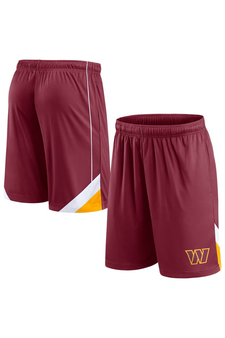 Men's Fanatics Branded Burgundy Washington Commanders Slice Shorts, Main, color, Burgundy