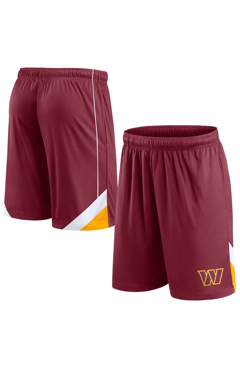 FANATICS Men's Fanatics Branded Burgundy Washington Commanders Slice Shorts, Main, color, 