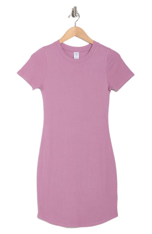 Melrose And Market Short Sleeve Crewneck Mini Dress In Pink