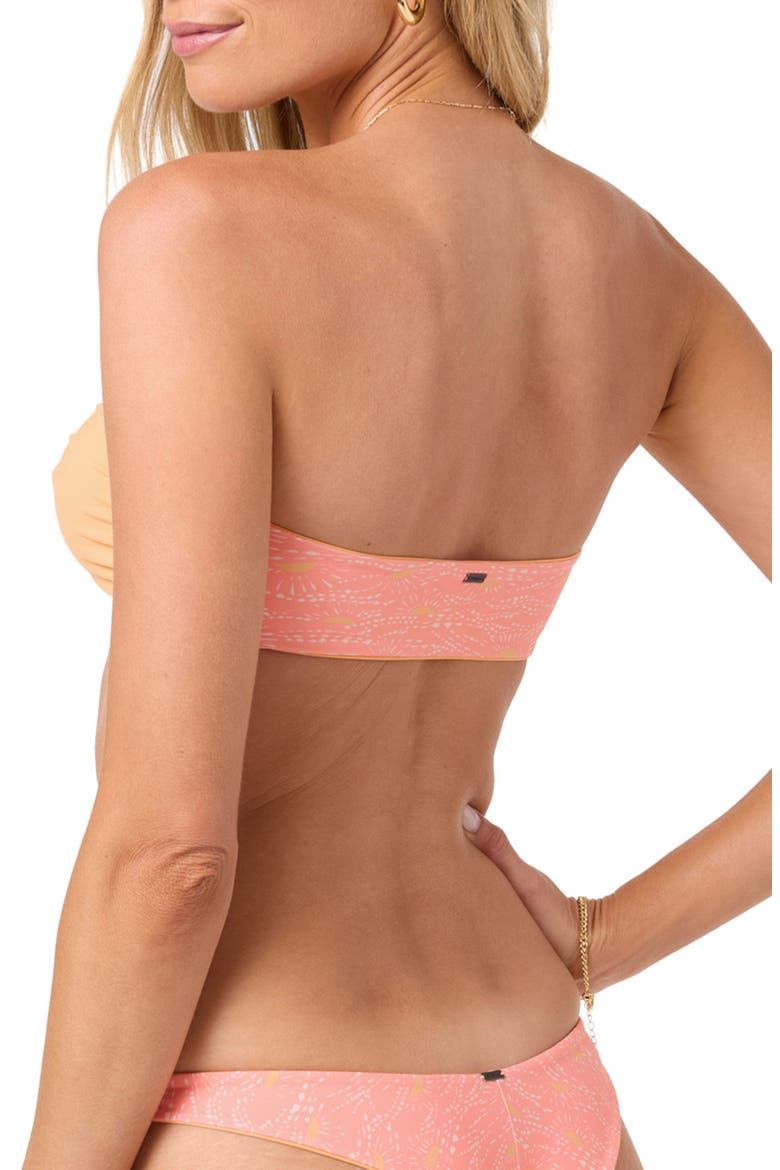 Sunshine Bogatel Reversible Tube Bikini Top, Alternate, color, FUSION CORAL