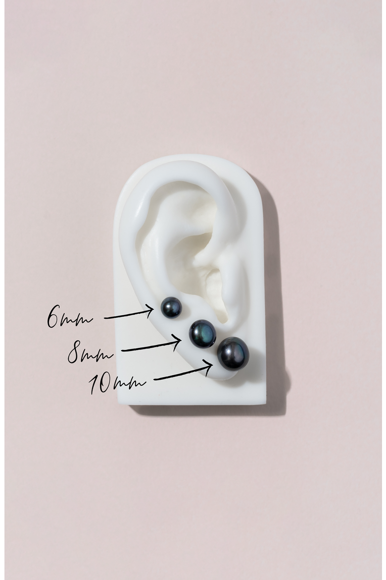 Peacock Timeless Freshwater Pearl Studs, Alternate, color, Sterling Silver